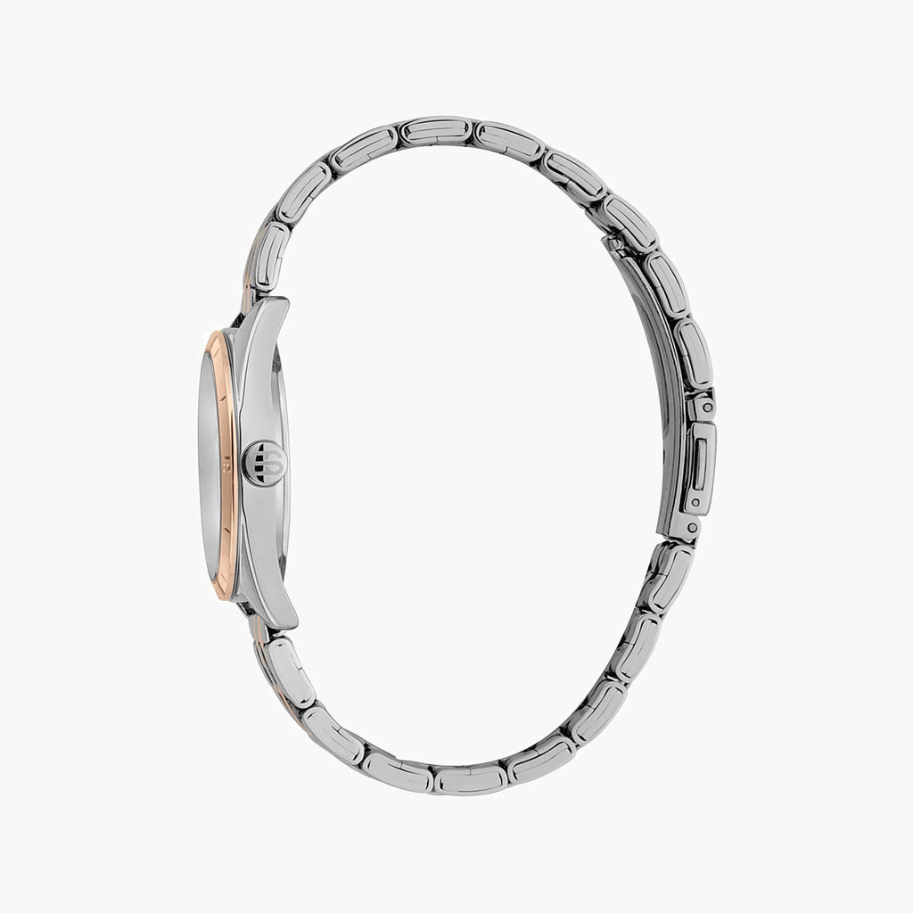 Esprit Women's Silver & Rose Gold Watch, Silver Dial | Es1l085m0065