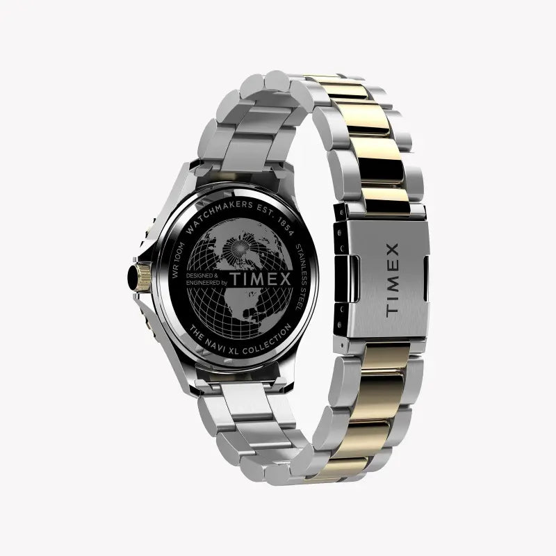 Timex Men's Stainless Steel Watch, Black Dial | Tw2u55500