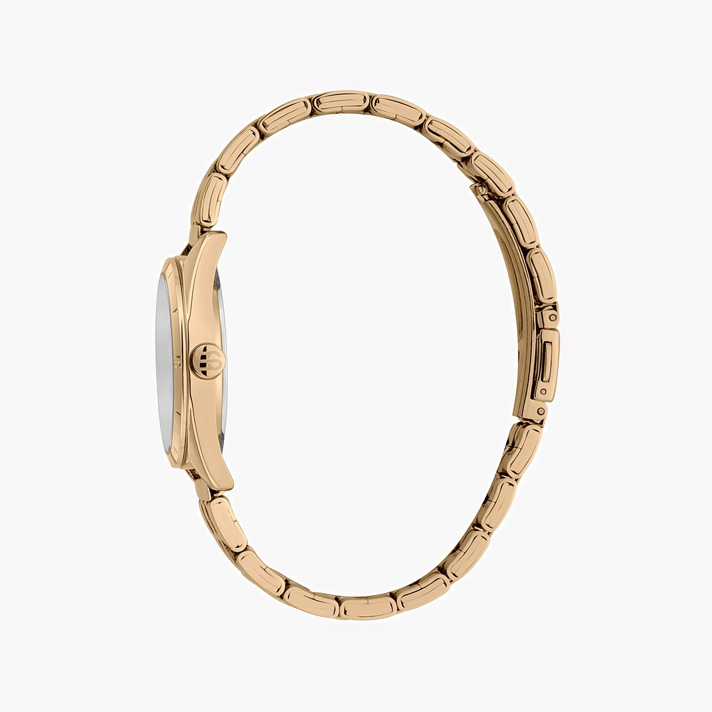 Esprit Women's Gold Stainless Steel Watch, Silver Dial | Es1l131m0015